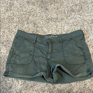 American Threads Women's Green Shorts